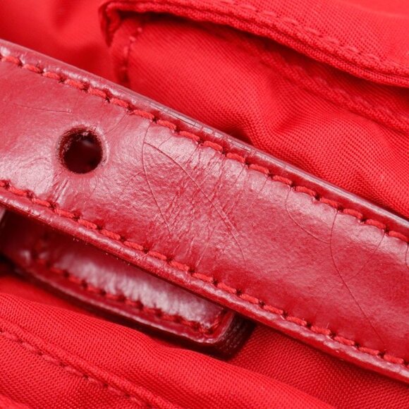 Prada Vera Sport Bz6677 Nylon Rosso Red Backpack Daypack